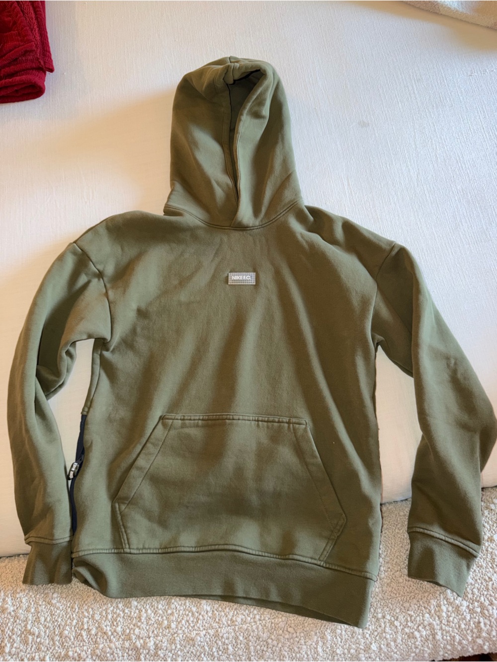 Nike Olive Green Men's Pullover Hoodie